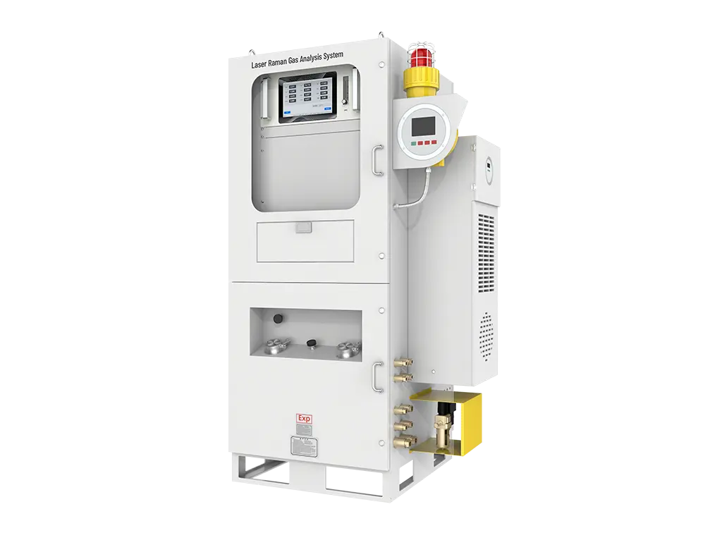 Laser-Raman-Gas analyze system