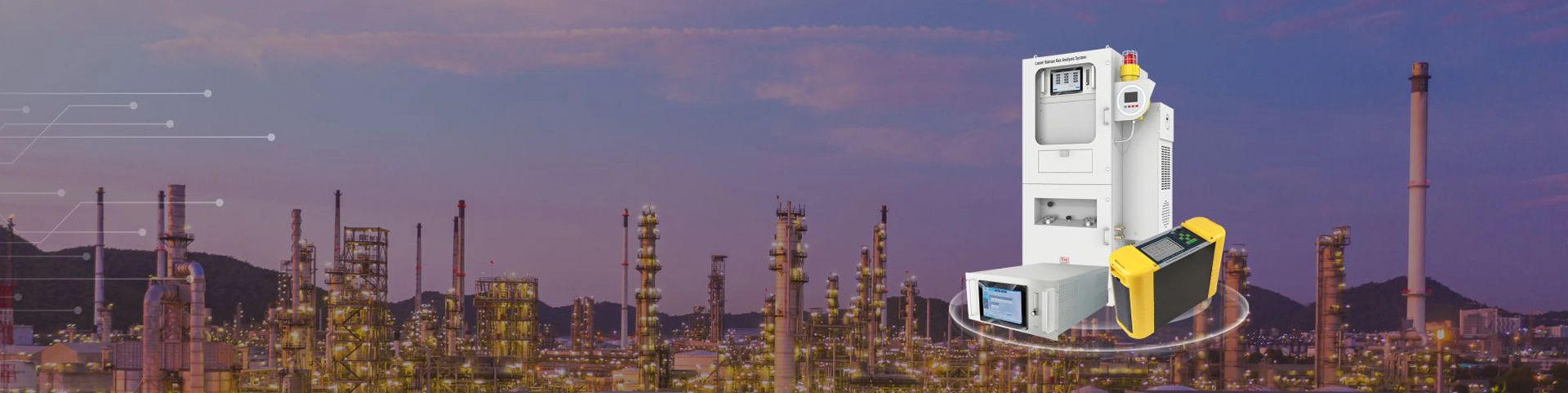 Analyse system für die industrielle Gas zusammensetzung