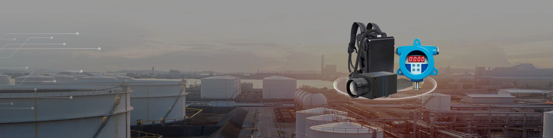 0 ptisch methan gas detektor